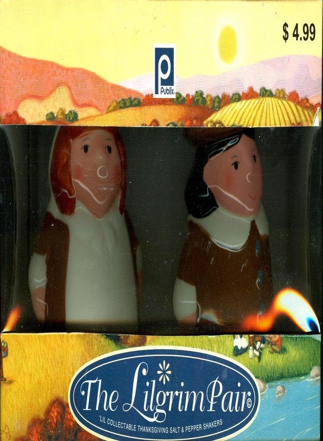 Publix The Lilgrim Pair Pilgrim Salt and Pepper Shakers - Image 1